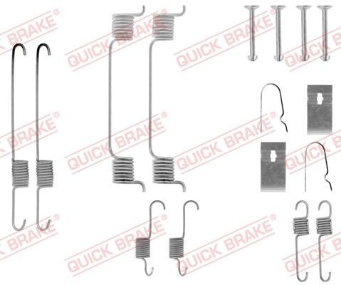 QUICK BRAKE 105-0700 Lisakomplekt, Piduriklotsid 121 1.3 16V (DB3PA) 53 HP Bensiin 1997