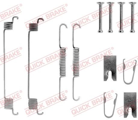 QUICK BRAKE 105-0789 Kit accessori, Ganasce freno BRAVA 1.9 JTD 105 105 CV Diesel 2003