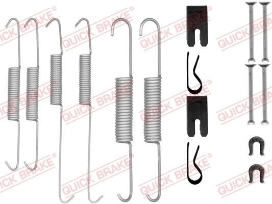 QUICK BRAKE 105-0854 Toebehoren, remschoen HILUX Pick-up 2.5 D-4D (KUN15_, KUN10) 102 PK Diesel 2016
