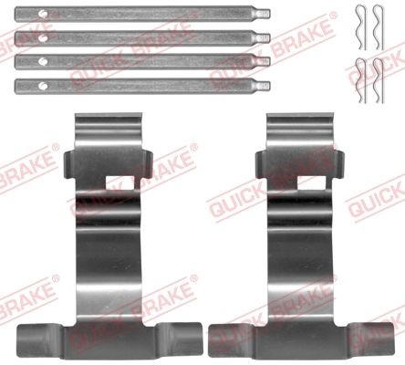 QUICK BRAKE 109-0043 Monteringssæt til bremseklodser XC 90 2.5 T AWD 209 HK Benzin 2014
