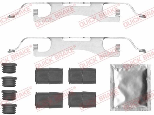QUICK BRAKE 109-0049 Monteringssæt til bremseklodser S-MAX 2.0 TDCi 120 HK Diesel