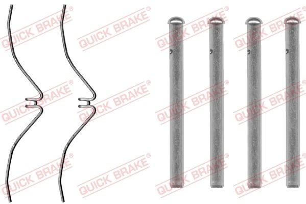 QUICK BRAKE 109-1061 Monteringssæt til bremseklodser 323 1.6 GT Turbo (BF1) 140 HK Benzin 1993
