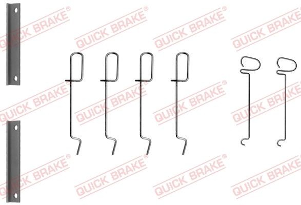 QUICK BRAKE 109-1070 Lisakomplekt, ketaspiduriklotsid 19 1.9 dT 90 HP Diisel 2001