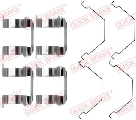 QUICK BRAKE 109-1158 Monteringssæt til bremseklodser XEDOS 2.0 V6 (CAEP) 140 HK Benzin 1999