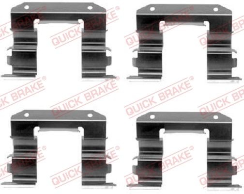 QUICK BRAKE 109-1182 Priedų komplektas, diskinių stabdžių trinkelės LANTRA 1.8 i.e. 16V 127 AG benzinas 1995