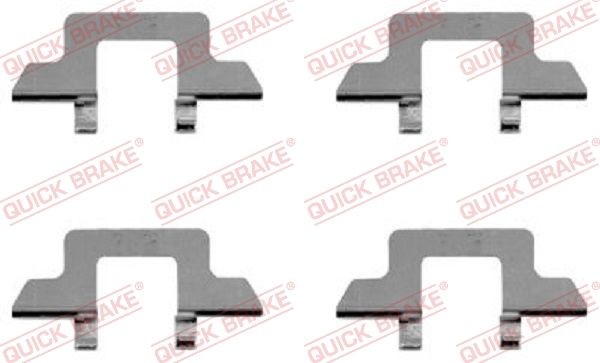 QUICK BRAKE 109-1242 Monteringssæt til bremseklodser C3 1.4 i Bivalent 67 HK Benzin/naturgas (CNG) 2013