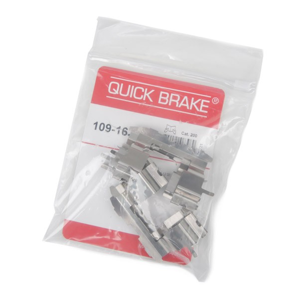 QUICK BRAKE 109-1631 Lisakomplekt, ketaspiduriklotsid YARIS 1.4 D-4D (NLP20_, NLP22_) 75 HP Diisel 2005