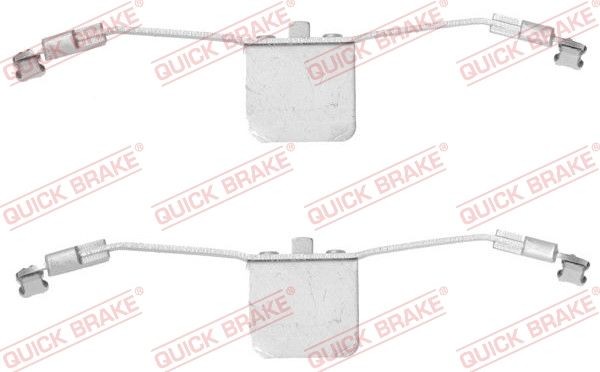 QUICK BRAKE 109-1641 Monteringssæt til bremseklodser XC 90 3.2 238 HK Benzin 2014