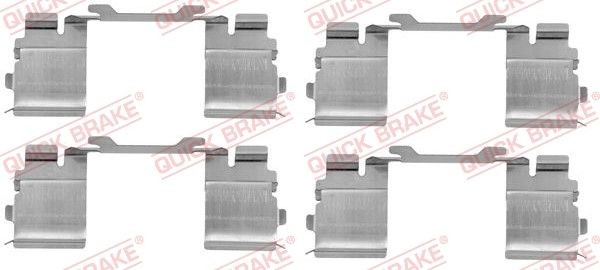 QUICK BRAKE 109-1730 Monteringssæt til bremseklodser TRANSIT 2.0 EcoBlue 170 HK Diesel