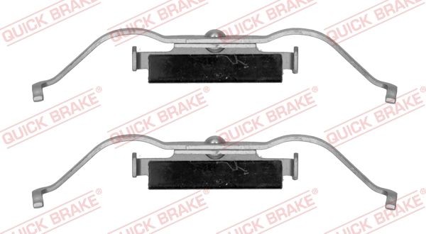 QUICK BRAKE 109-1747 Monteringssæt til bremseklodser TRANSPORTER 2.8 140 HK Benzin 2003