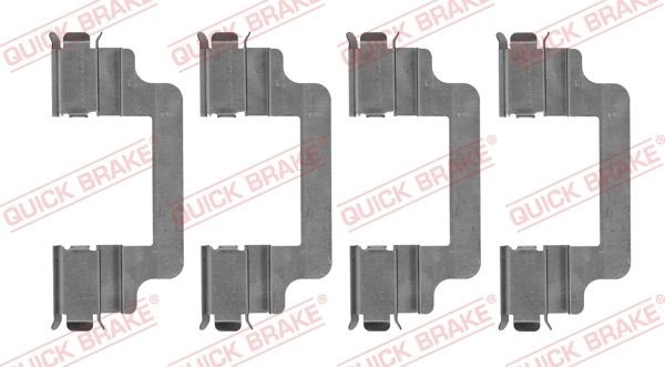 QUICK BRAKE 109-1779 Monteringssæt til bremseklodser ULYSSE 2.2 D Multijet 170 HK Diesel 2011