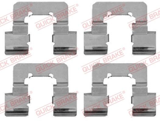 QUICK BRAKE 109-1781 Monteringssæt til bremseklodser INSIGNIA 2.0 CDTI 4x4 (69) 163 HK Diesel 2017