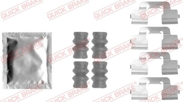 QUICK BRAKE 109-1797 Monteringssæt til bremseklodser C4 1.6 110 HK Benzin