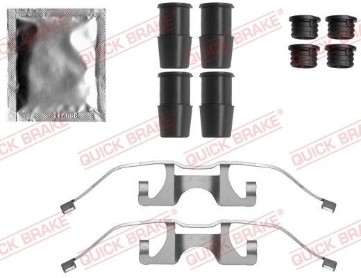 QUICK BRAKE 109-1849 Lisakomplekt, ketaspiduriklotsid DS4 1.6 VTi 120 HP Bensiin 2018