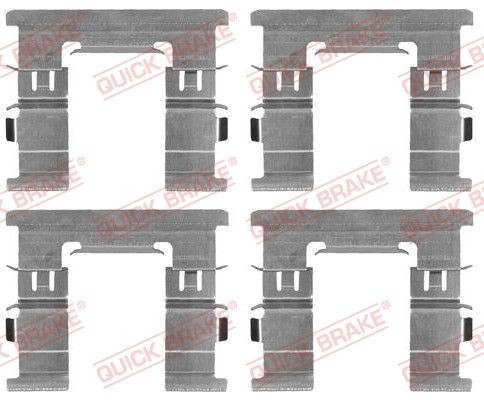 QUICK BRAKE 109-1869 Monteringssæt til bremseklodser L 200 2.5 TD 4WD 99 HK Diesel 2011
