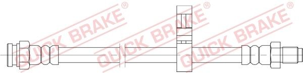 QUICK BRAKE Brake hose Article number: 32.128 cheaply