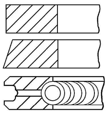 GOETZE ENGINE Piston Ring Kit Article number: 08-152000-00 cheaply