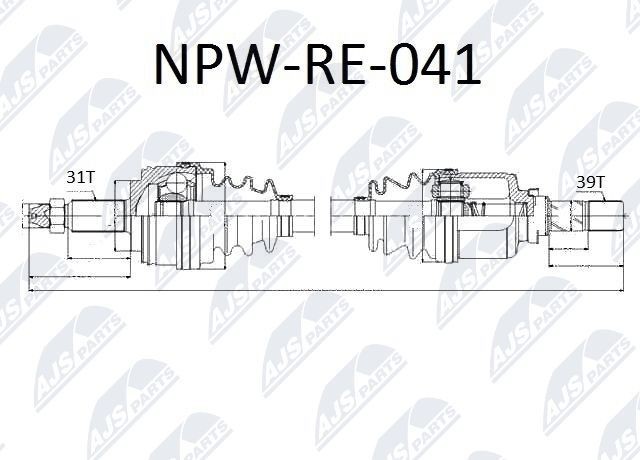 NTY Полуоска артикулен номер: NPW-RE-041 евтино