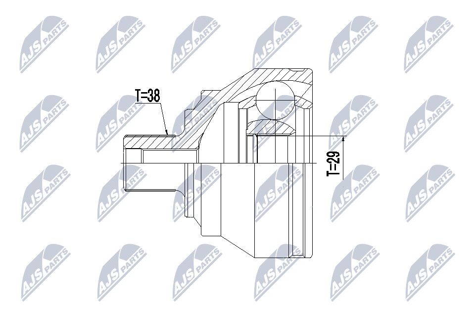 NTY Joint kit, drive shaft Article number: NPZ-AU-049 cheaply