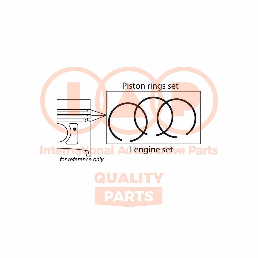 IAP QUALITY PARTS Piston Ring Kit Article number: 102-06018 cheaply