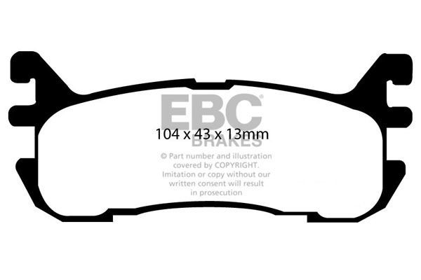 EBC Brakes Brake pad set Article number: DP1003 cheaply