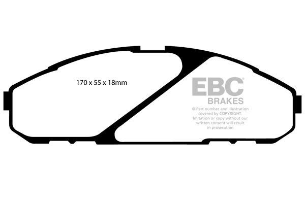 EBC Brakes Brake pad set Article number: DP1020 cheaply