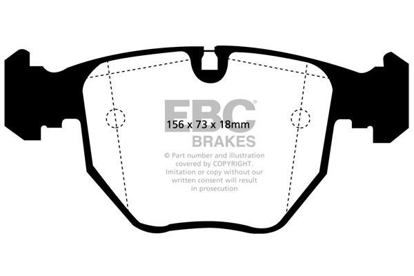 EBC Brakes Brake pad set Article number: DP1036 cheaply
