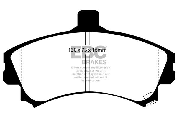 EBC Brakes Brake pad set Article number: DP1045 cheaply