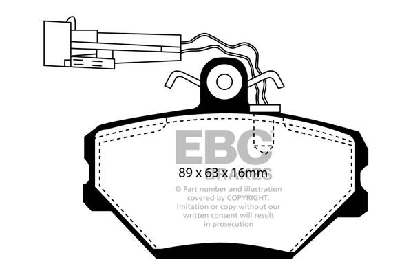 EBC Brakes Brake pad set Article number: DP1052/2 cheaply