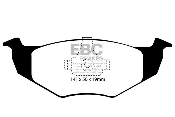 EBC Brakes Brake pad set Article number: DP1056 cheaply