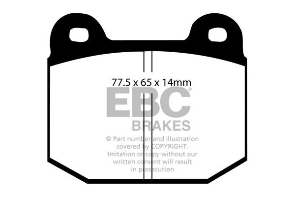 EBC Brakes Brake pad set Article number: DP3197/2C cheaply