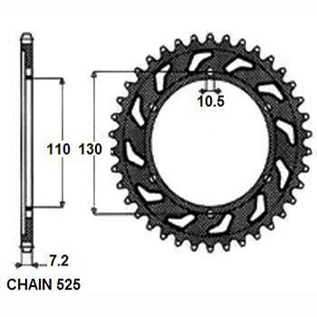SUNSTAR Chain Sprocket Article number: 1-4474-48 cheaply