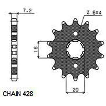 OEM Tandhjul 206-15 fra SUNSTAR