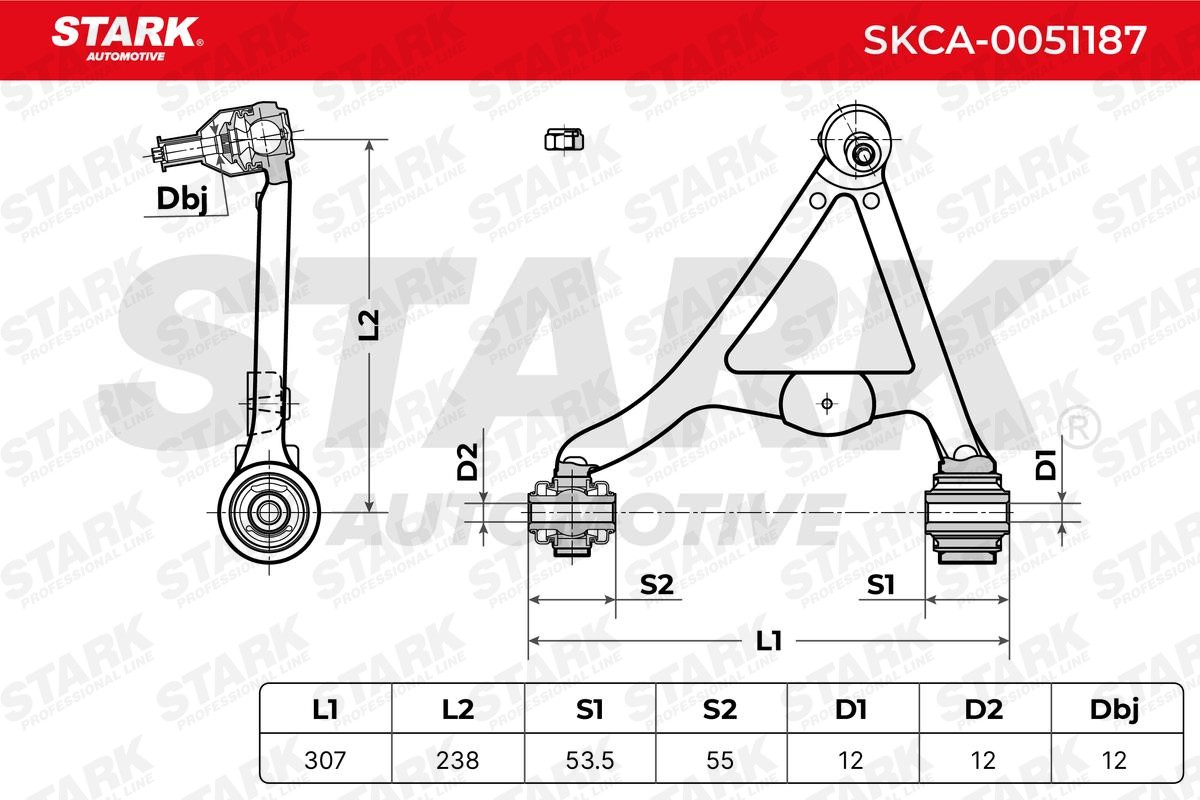 STARK Suspension arm Article number: SKCA-0051187 cheaply