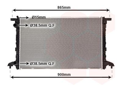 VAN WEZEL Engine radiator Article number: 03012721 cheaply