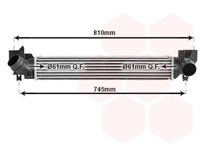 VAN WEZEL Intercooler Article number: 06014701 cheaply