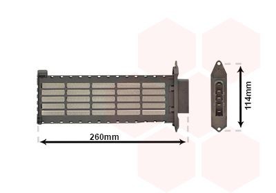 VAN WEZEL Heater matrix Article number: 09006306 cheaply