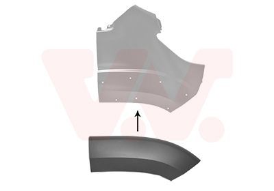 VAN WEZEL Fender flare Article number: 1652524 cheaply