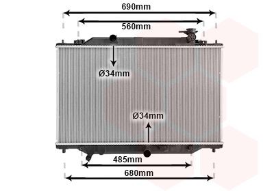 VAN WEZEL Engine radiator Article number: 27012704 cheaply
