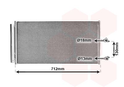 VAN WEZEL Air conditioning condenser Article number: 59015702 cheaply
