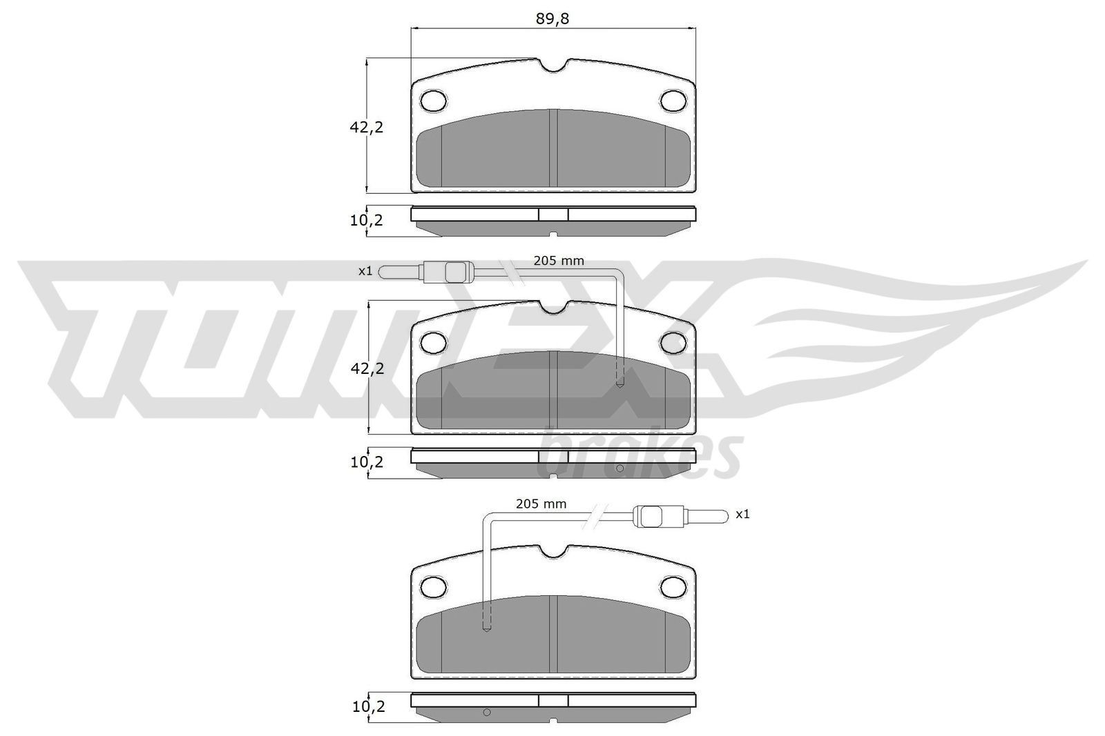 TOMEX brakes Piduriklotsid Artikli number: TX 18-82 soodsalt