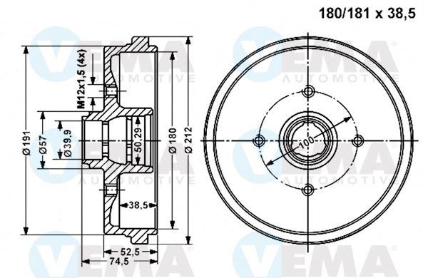 VEMA Coolant Flange Article number: VE80073 cheaply
