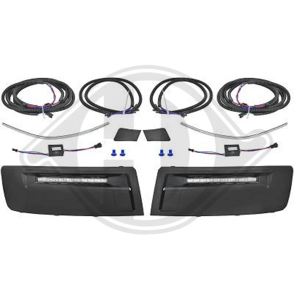 DIEDERICHS 2273388 Daytime running lights kit TRANSPORTER 2.0 TSI 4motion 204 PS Petrol 2015