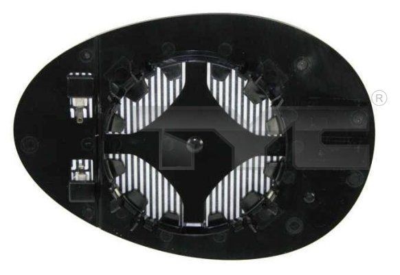 TYC Mirror Glass, outside mirror Article number: 322-0006-1 cheaply