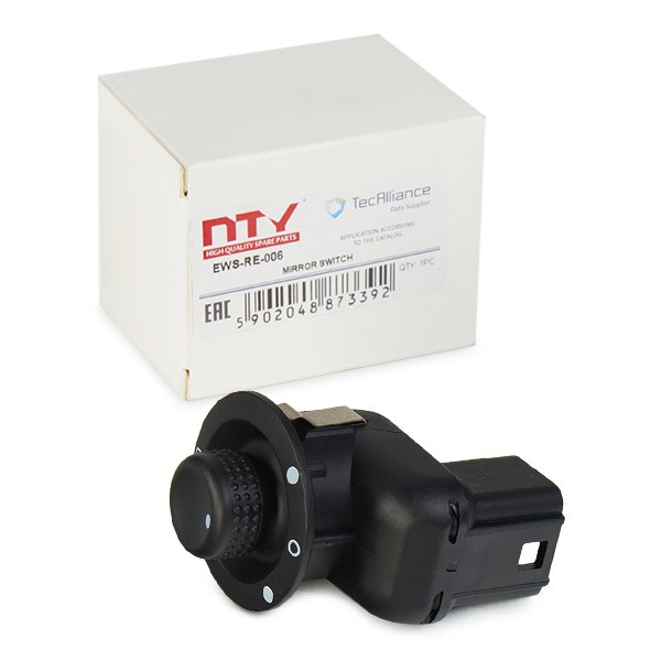 NTY EWS-RE-006 Switch, mirror adjustment MEGANE 1.9 dCi 120 PS Diesel