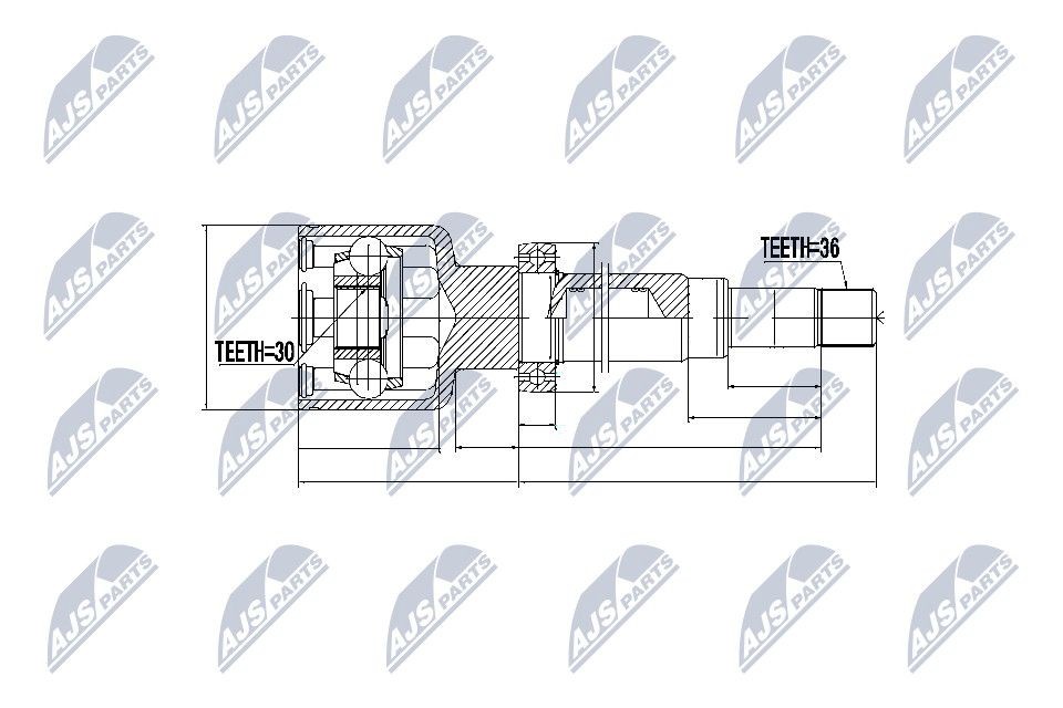 NTY Joint kit, drive shaft Article number: NPW-FR-043 cheaply