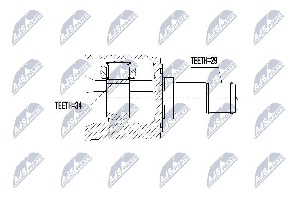 NTY Joint kit, drive shaft Article number: NPW-HD-039 cheaply