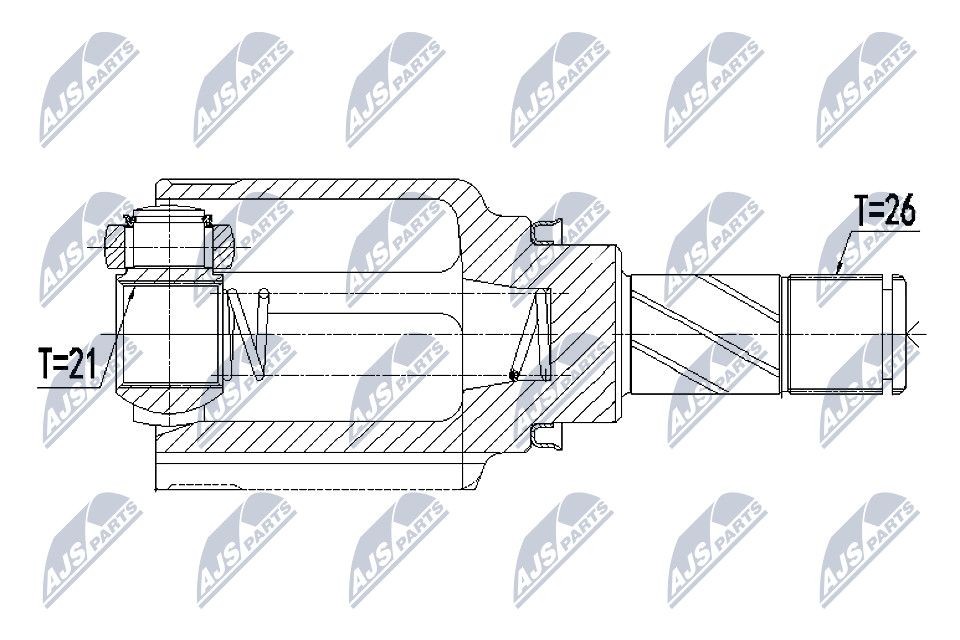 NTY Joint kit, drive shaft Article number: NPW-RE-064 cheaply
