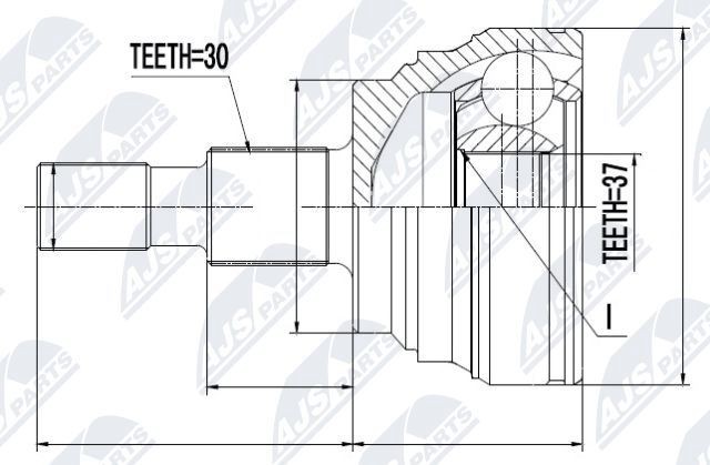 NTY Joint kit, drive shaft Article number: NPZ-ME-014 cheaply