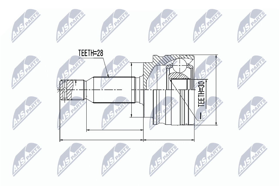 NTY Joint kit, drive shaft Article number: NPZ-MS-011 cheaply